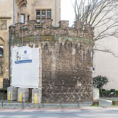 Römerturm in Cologne with safety measures