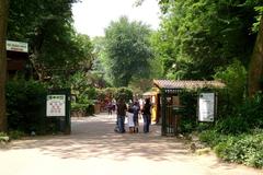 Entrance of Lille Zoo in Nord, France