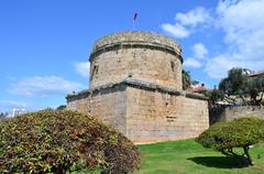 Fortress near a harbor