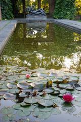 Marabouparken with pond and Undine sculpture by Henri Laurens in the background