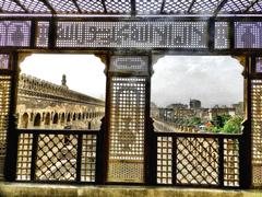 Exterior view of Museum Gayer-Anderson in Cairo with traditional Islamic architecture