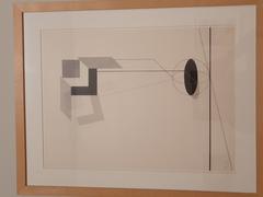 1923 color lithograph and collage on paper by El Lissitzky