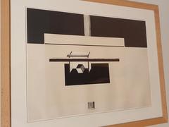 Color lithograph and collage on paper by El Lissitzky in the Berardo Collection at CCB