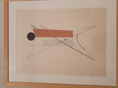 El Lissitzky lithograph with colorful collage in Berardo Collection at CCB