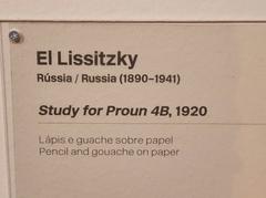 El Lissitzky lithograph with collage on paper in Berardo Collection at CCB