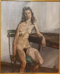 Nu assis à la chaise verte by Francis Gruber, oil on canvas, 1944