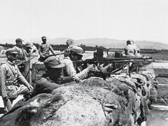 Chinese Army 29 fighting against Japanese invaders in 1937