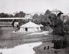 Camel tent at Frankfurt Zoo in 1878