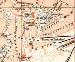 Frankfurt city map 1893