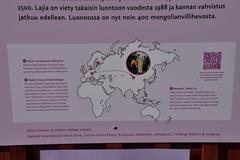 Helsinki Zoo Przewalski's horse Back to the Mongolian steppe signage map