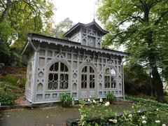 Old waiting pavilion in Korkeasaari, Finland