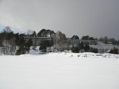 Korkeasaari Zoo island in winter