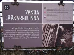 Old ice bear castle monument in Korkeasaari, Finland