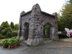 Old small bear castle monument in Finland