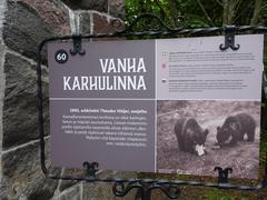 Old bear castle monument in Finland