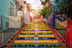 Colorful Selaron Stairs in Rio de Janeiro