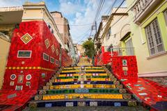 Colorful Selaron Stairs in Rio de Janeiro