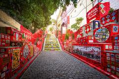 Colorful Selaron Stairs in Rio de Janeiro