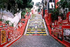 Selarón Staircase in Rio de Janeiro, Brazil