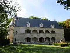 Façade of Château de Dampierre-sur-Boutonne with two galleries