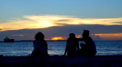 Sunset at Ponta do Humaitá in Salvador