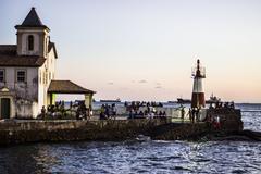 Ponta do Humaitá in Salvador, Bahia on a weekend