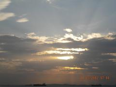 Sunset at Humaitá Point, near Monte Serrat Fort in Salvador, Bahia, Brazil