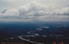 Sungai Santubong river and Jalan Semantan road in 1998