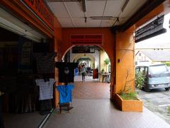 view down a five foot way in Kuching, Sarawak