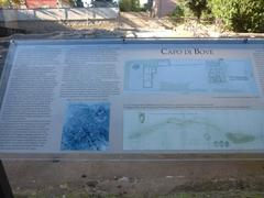 Capo di Bove historical site with MiBAC caption on history and excavations