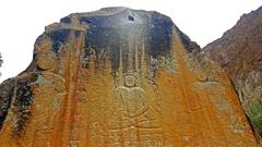 Manthal Buddha Rock in Skardu, Pakistan