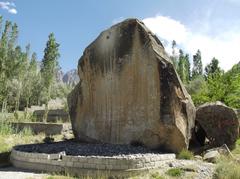 Manthal Rock Buddha monument in Pakistan