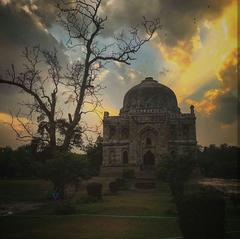 Lodhi Garden Fort at sunset