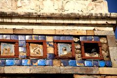 Tilework on Seesh Gumbad at Lodhi Gardens