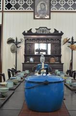 elegantly set dining table with wine glasses and candles