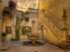 Courtyard of Palazzo Falson