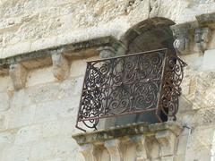 Detail of St-Léger church rear in Cognac, Charente, SW France