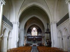 Interior of Saint-Léger Church in Cognac, France