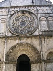 front facade of Saint-Léger Church in Cognac, France