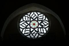 Rose window at Saint-Léger Church in Cognac