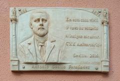 Placa dedicada a Antonio Susillo en Sevilla