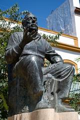 Statue of Manolo Caracol in Alameda de Hércules, Seville