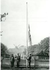 Danish flag at Kastellet in Copenhagen on May 5, 1945