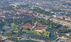 Aerial view of Kastellet in Copenhagen