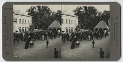 1900 military parade at Kastellet with band