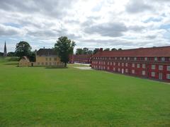 Rear view of the Commander's House and buildings at Kastellet, Copenhagen