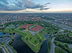 aerial view of Kastellet in Copenhagen, Denmark