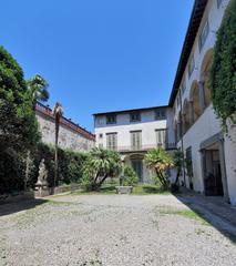 inner courtyard of Palazzo Mansi Museum in Lucca, Italy