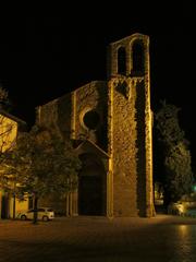 San Domenico Church in Arezzo at Night