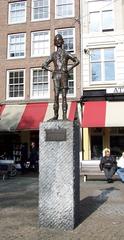 Amsterdam's Lovely Boy statue at Spui in Amsterdam